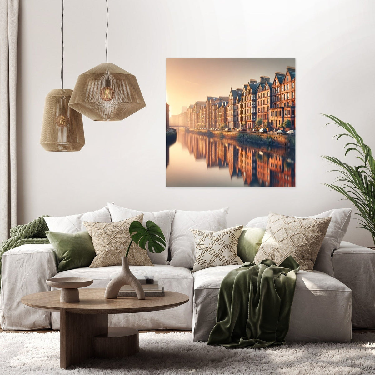 Sunset Serenity Glasgow Canvas