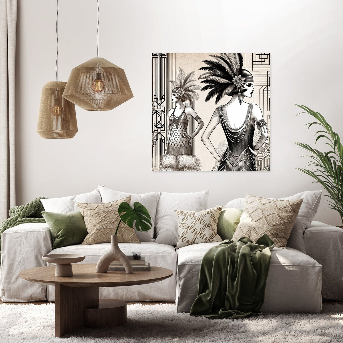 Vintage Flapper Canvas