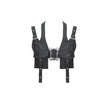 Dark in Love Evangeline Buckled Utility Crop Top in Black