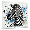 Splatter Zebra Canvas