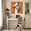 Colourful Llama Profile Canvas