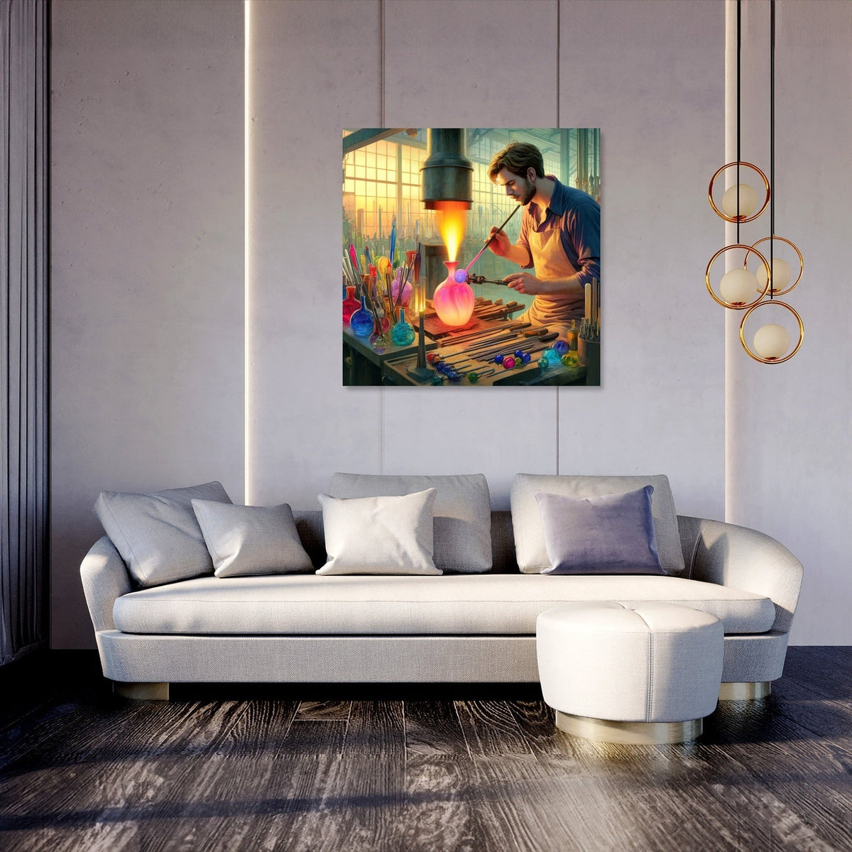 Glassblower's Artistry Canvas