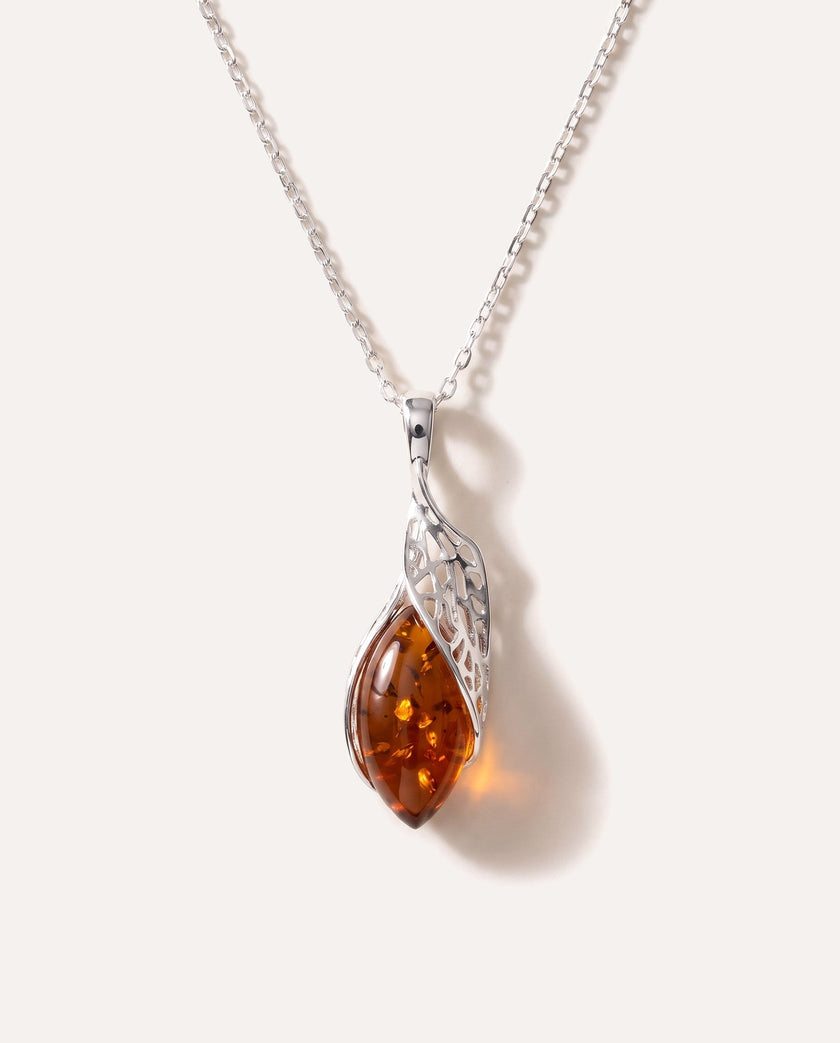 Luxe Top Amber & Zilveren Hanger