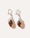 Chique Oorbellen Cognackleurig Amber