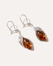 Chique Oorbellen Cognackleurig Amber