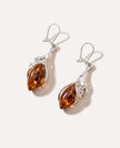 Chique Oorbellen Cognackleurig Amber