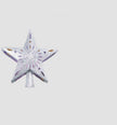 3D LED Christmas Tree Topper Star | Snowflake Projector | Glitter Silver & Gold | Rotating Light | Home Xmas Decoration | Michan Direct