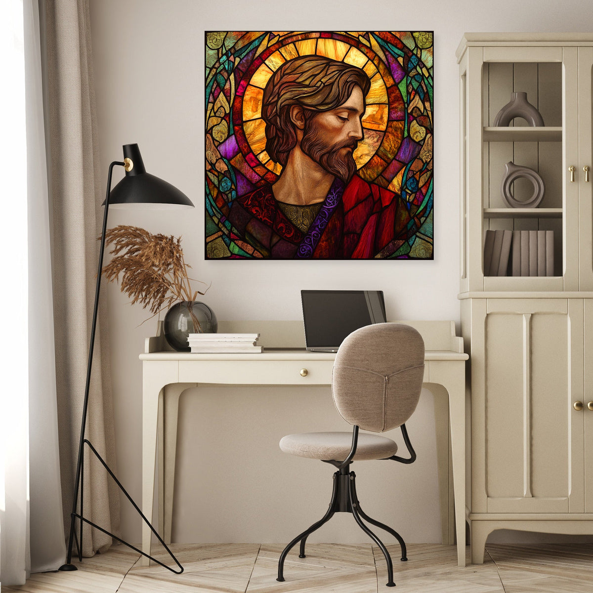 Saint David's Stained Glass Canvas