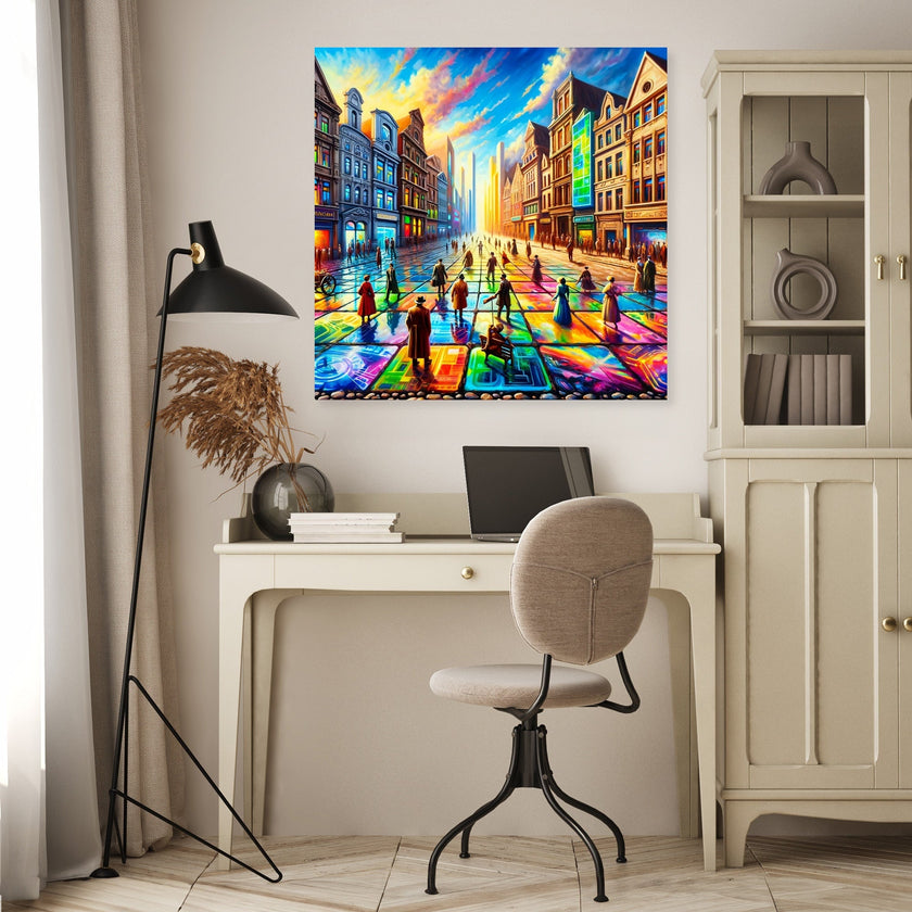 Timelines Converge Plaza Canvas