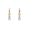 A CHRISTMAS JOURNEY BABY OVAL EARRINGS GOLD
