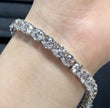 Sterling Silber Tennis Kette Moissanit Halskette Moissanit Armband Unisex-Design