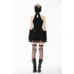 Dark in Love Gothic Mesh Panel Buckle Top