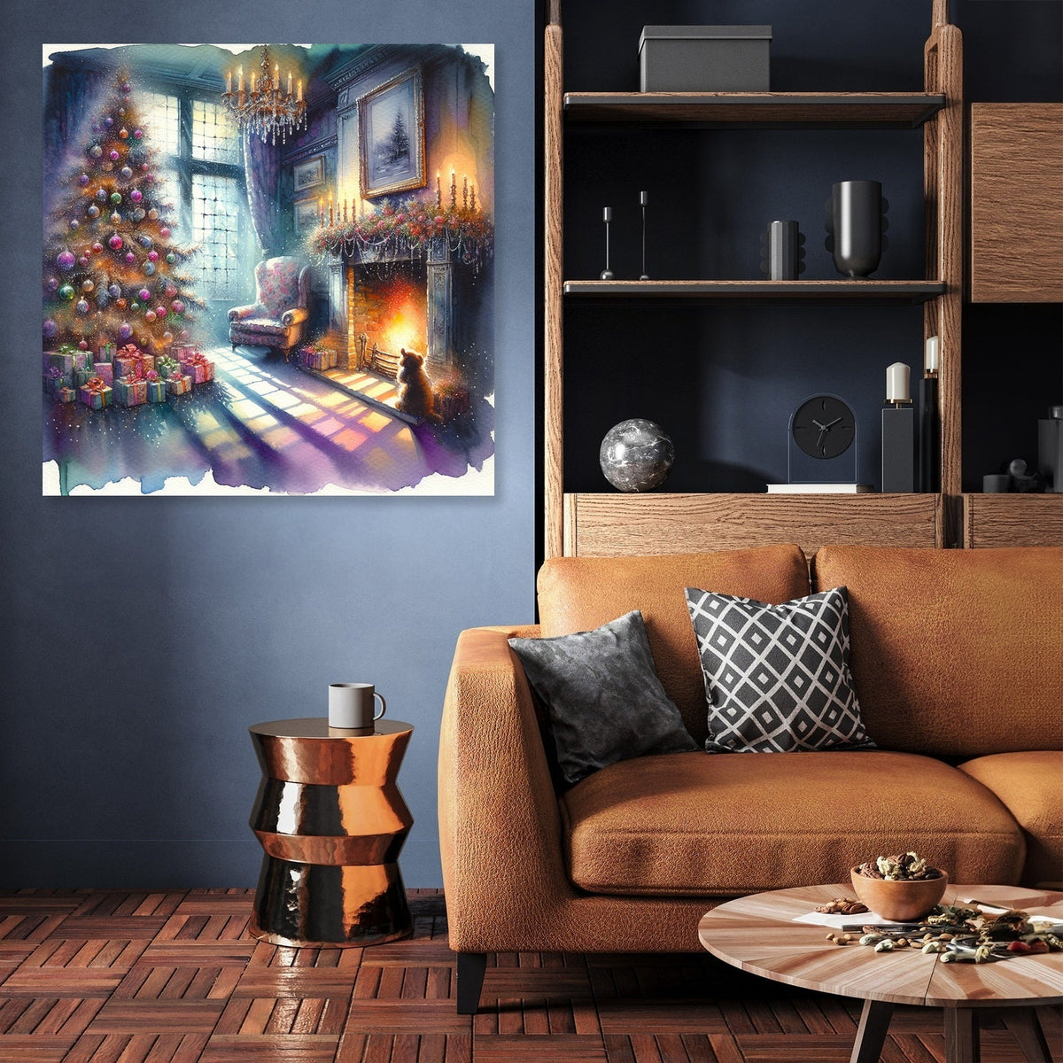 Solitary Christmas Nostalgia Canvas