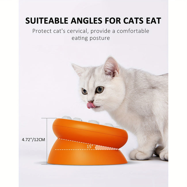 Interactive Puzzle For Cats Raised Educational Toy Slow Pet Feeder Dry Food Dispenser And Snacks
