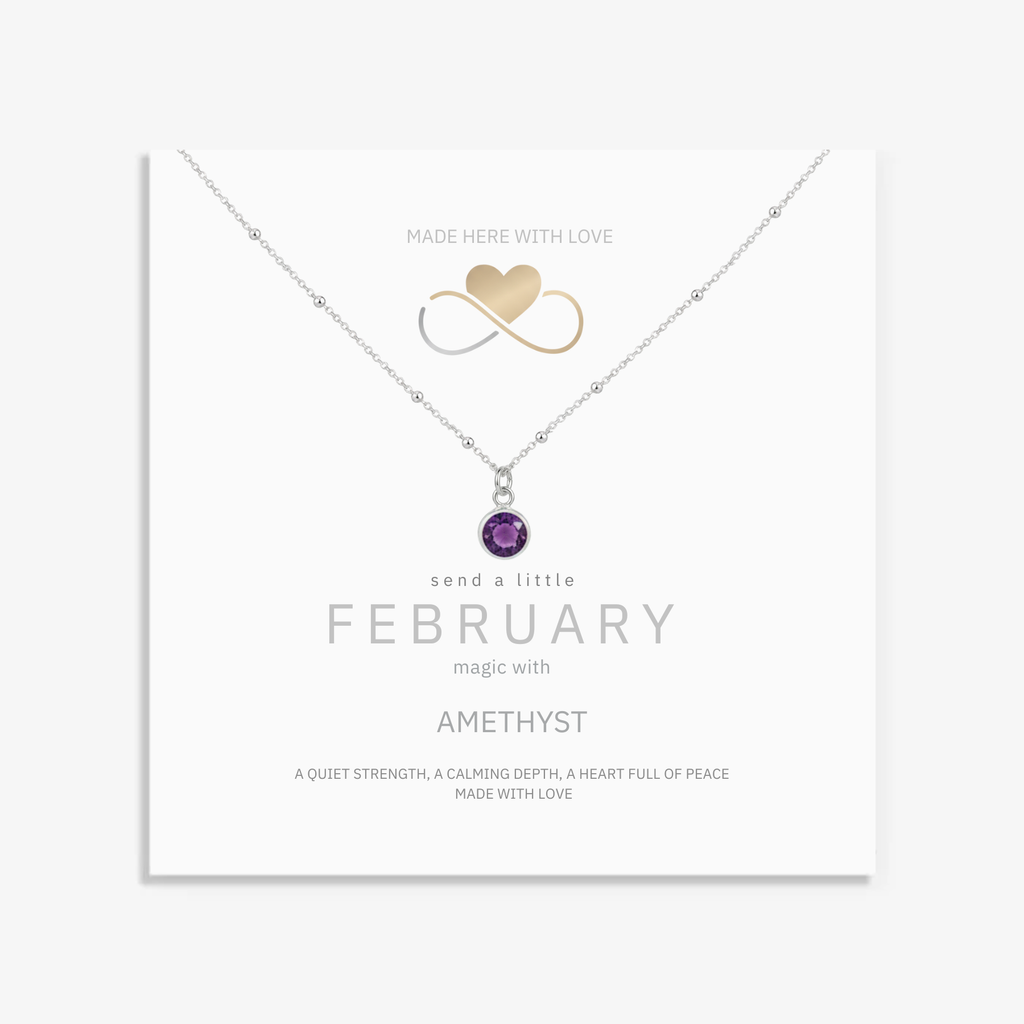 Amethyst February Birthstone Necklace