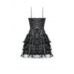 Dark in Love Morwenna Bat Mesh Layered Goth Mini Dress