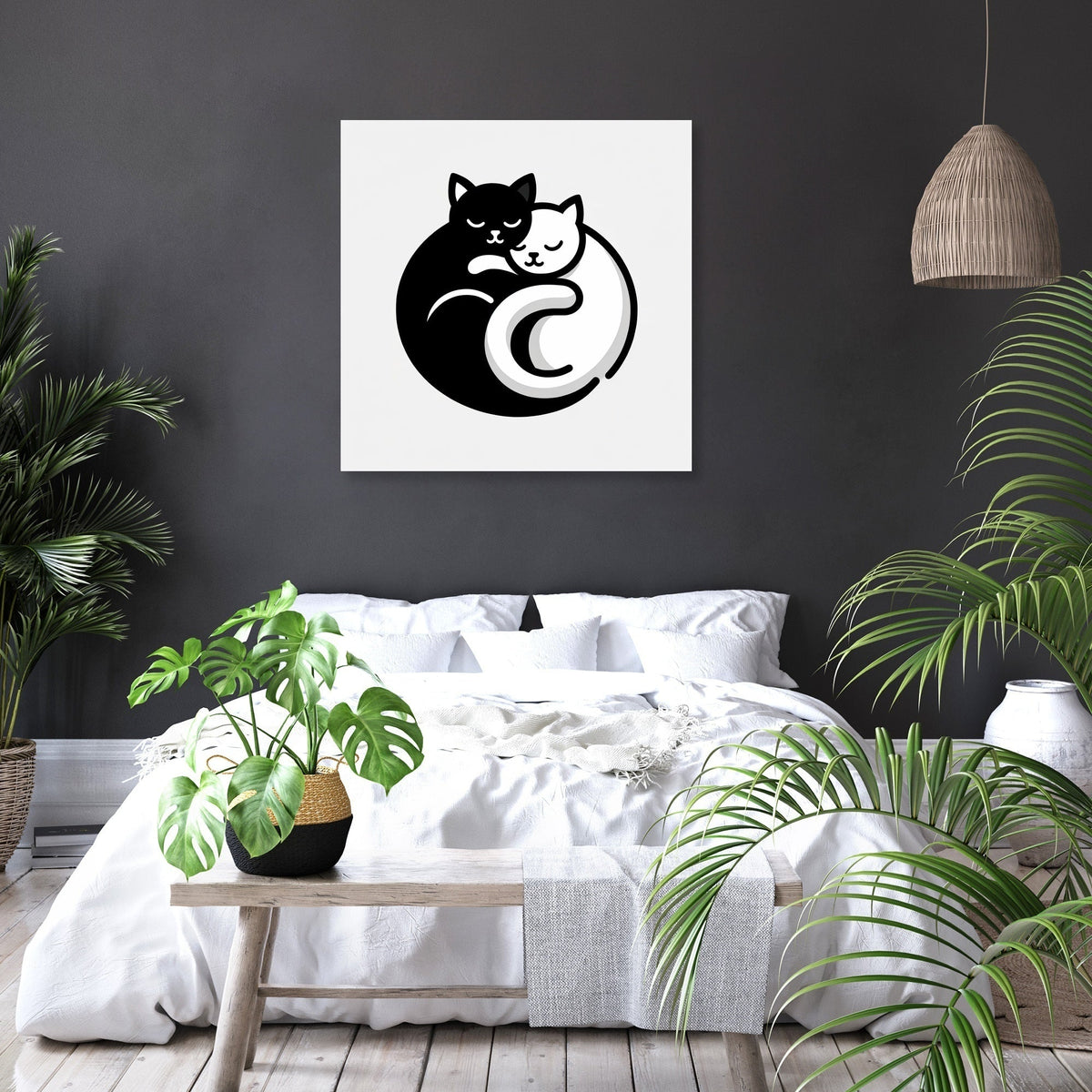 Cuddling Cats Canvas