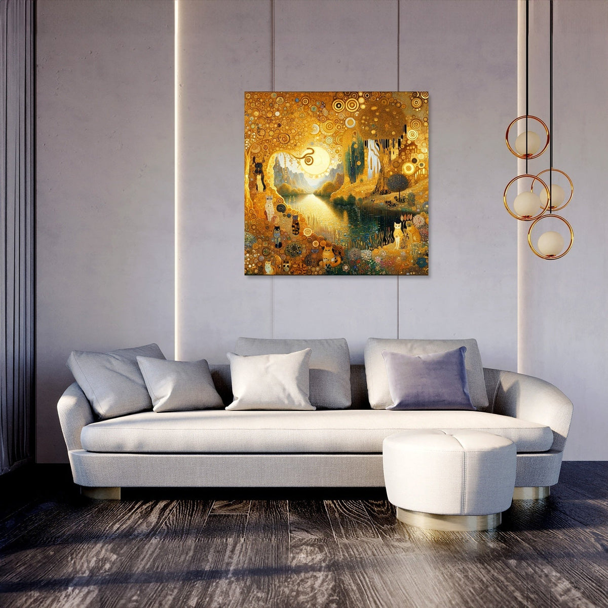 A Cat's Wonderland Canvas