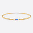 Pulsera de cuentas doradas con piedra natal