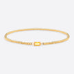 Pulsera de cuentas doradas con piedra natal