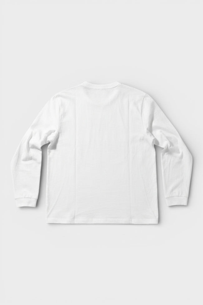 Regular Fit långärmad t-shirt vit