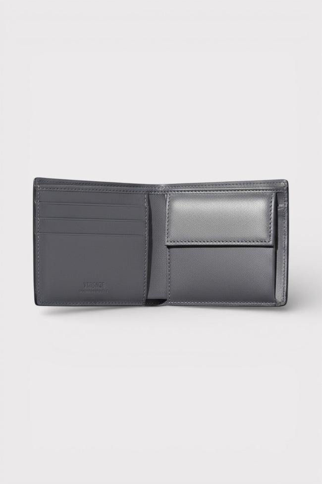 Portafoglio bifold Medusa grigio