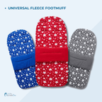 Universal Fleece Pushchair Footmuff / Cosy Toes - Fits All Pushchairs / Prams And Buggies