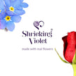Mixed Flower Teardrop Stud Earrings