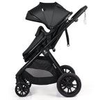 For Your Little One Cruise 3 In 1 Travel System With i-Size Car Seat - Eclipse Black (Free Cupholder / Seat Liner Included!)