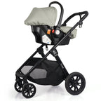For Your Little One Cruise 3 In 1 Travel System With i-Size Car Seat - Pebble Sage (Free Cupholder And Seat Liner Included!)