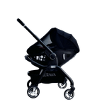 For Your Little One Qubi Infant Car Seat & Stroller 7 Piece Bundle - Eclipse Black