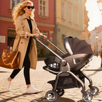 For Your Little One Qubi Infant Car Seat & Stroller & Base - Eclipse Black