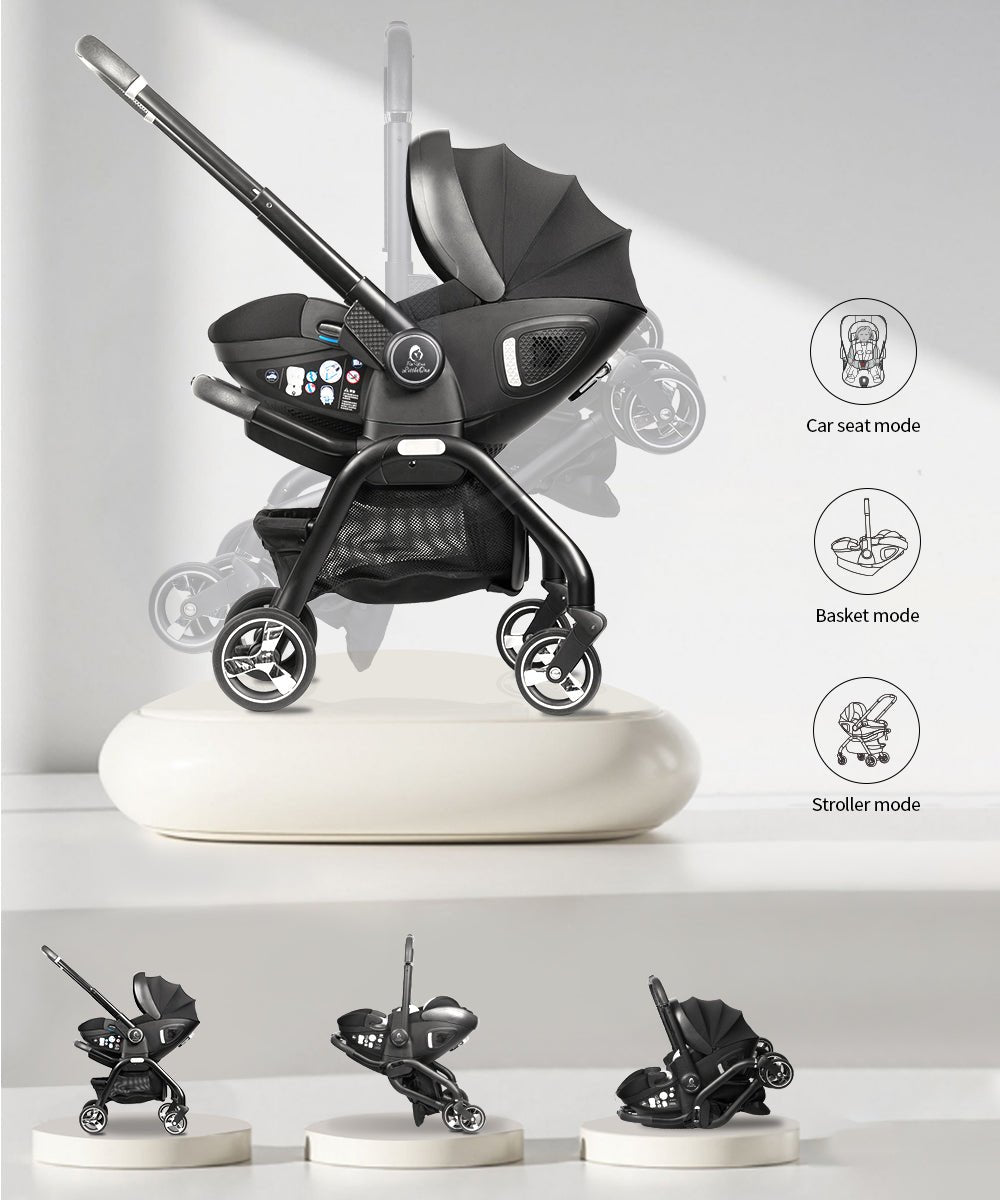 For Your Little One Qubi Infant Car Seat & Stroller - Eclipse Black