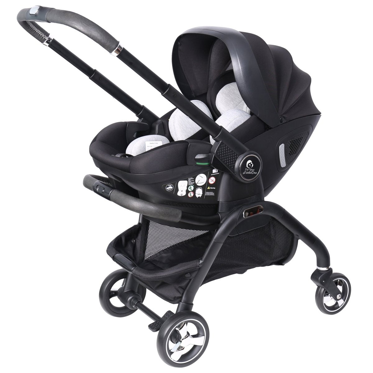 For Your Little One Qubi Infant Car Seat & Stroller - Eclipse Black