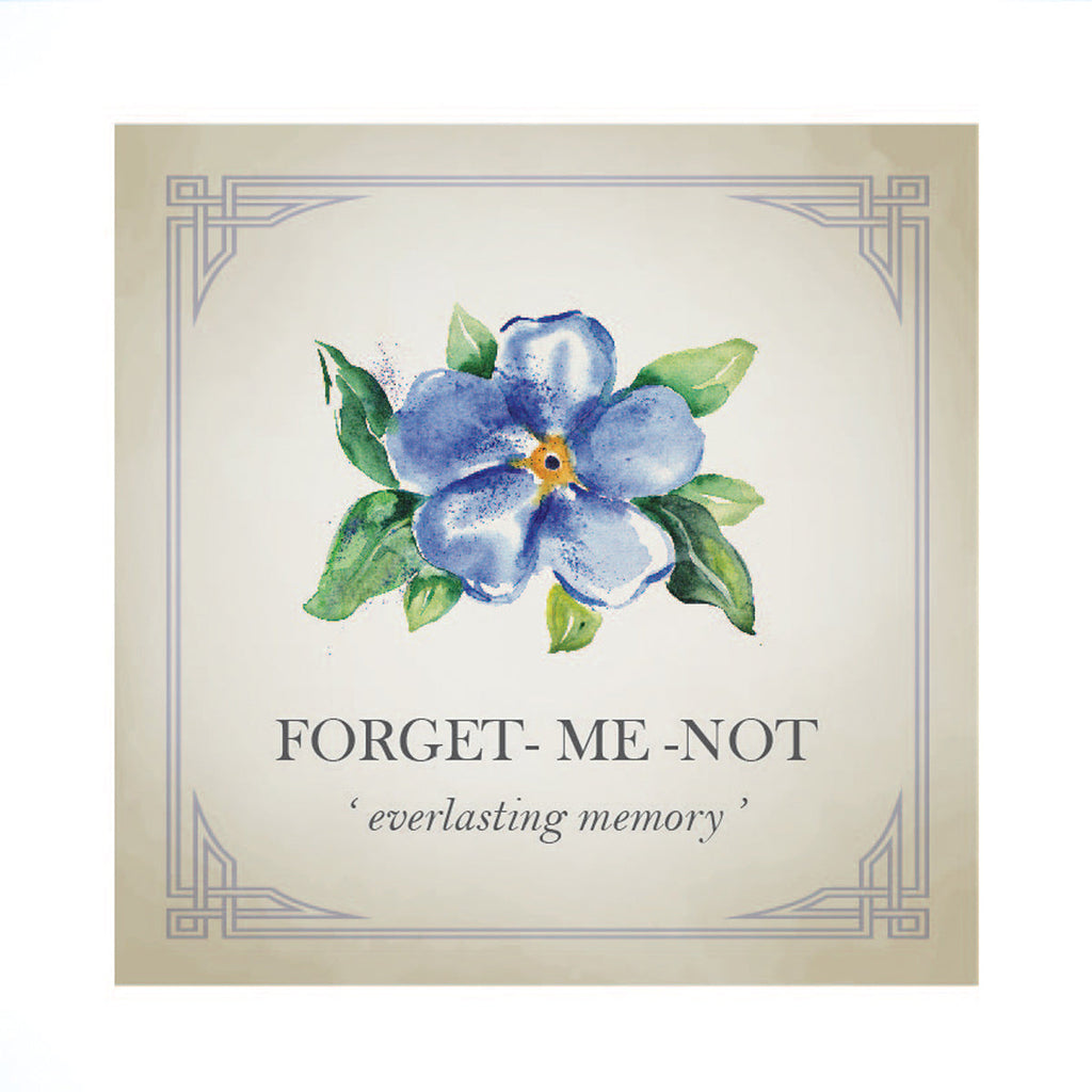 Forget-Me-Not Tiny Silver Stud Earrings