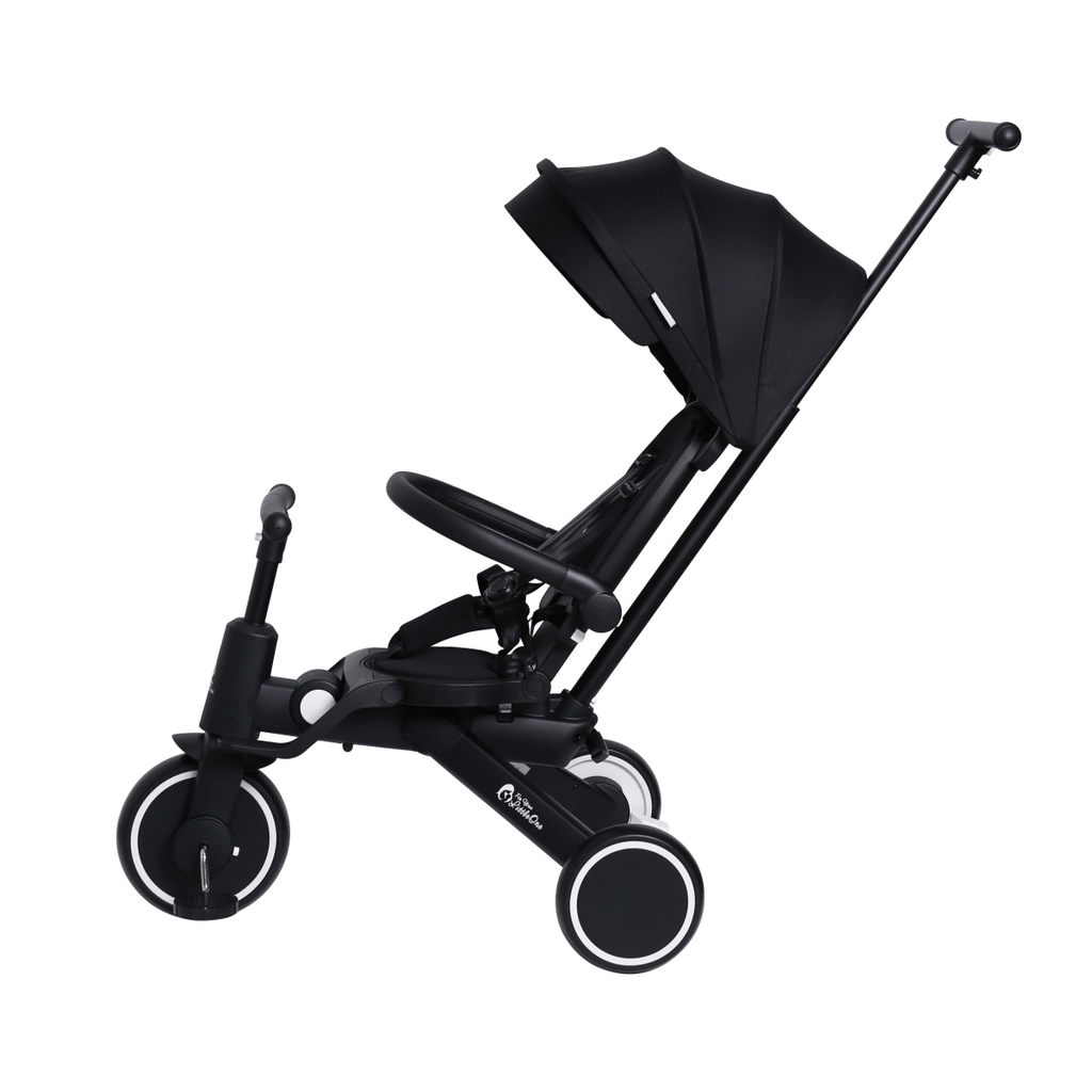 Foryourlittleone Xplor 6 in 1 Foldable Trike - Jet Black (10m-5y)