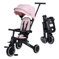 Foryourlittleone Xplor 6 in 1 Foldable Trike - Pastel Pink (10m-5y)