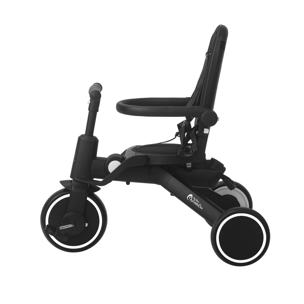 Foryourlittleone Xplor Plus 6 in 1 Foldable Trike - Jet Black (10m-5y)