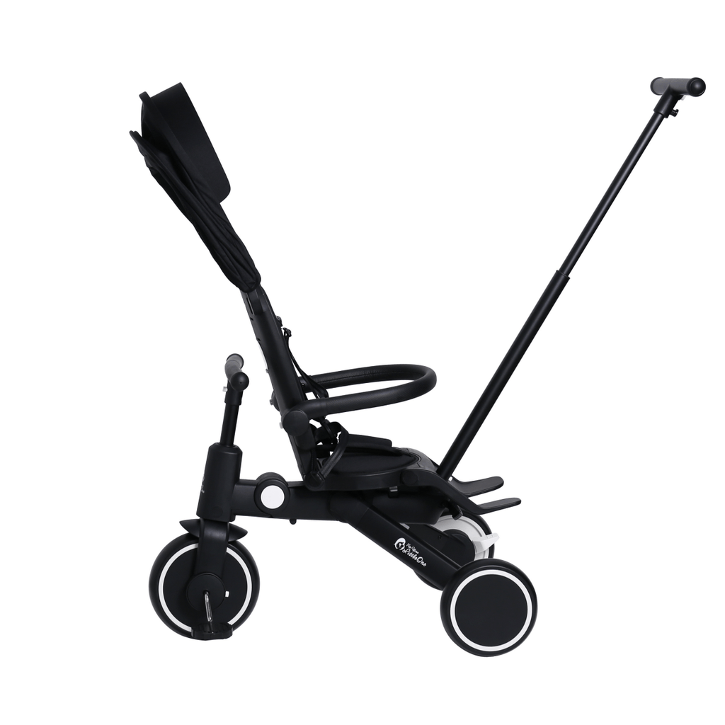 Foryourlittleone Xplor Plus 6 in 1 Foldable Trike - Jet Black (10m-5y)