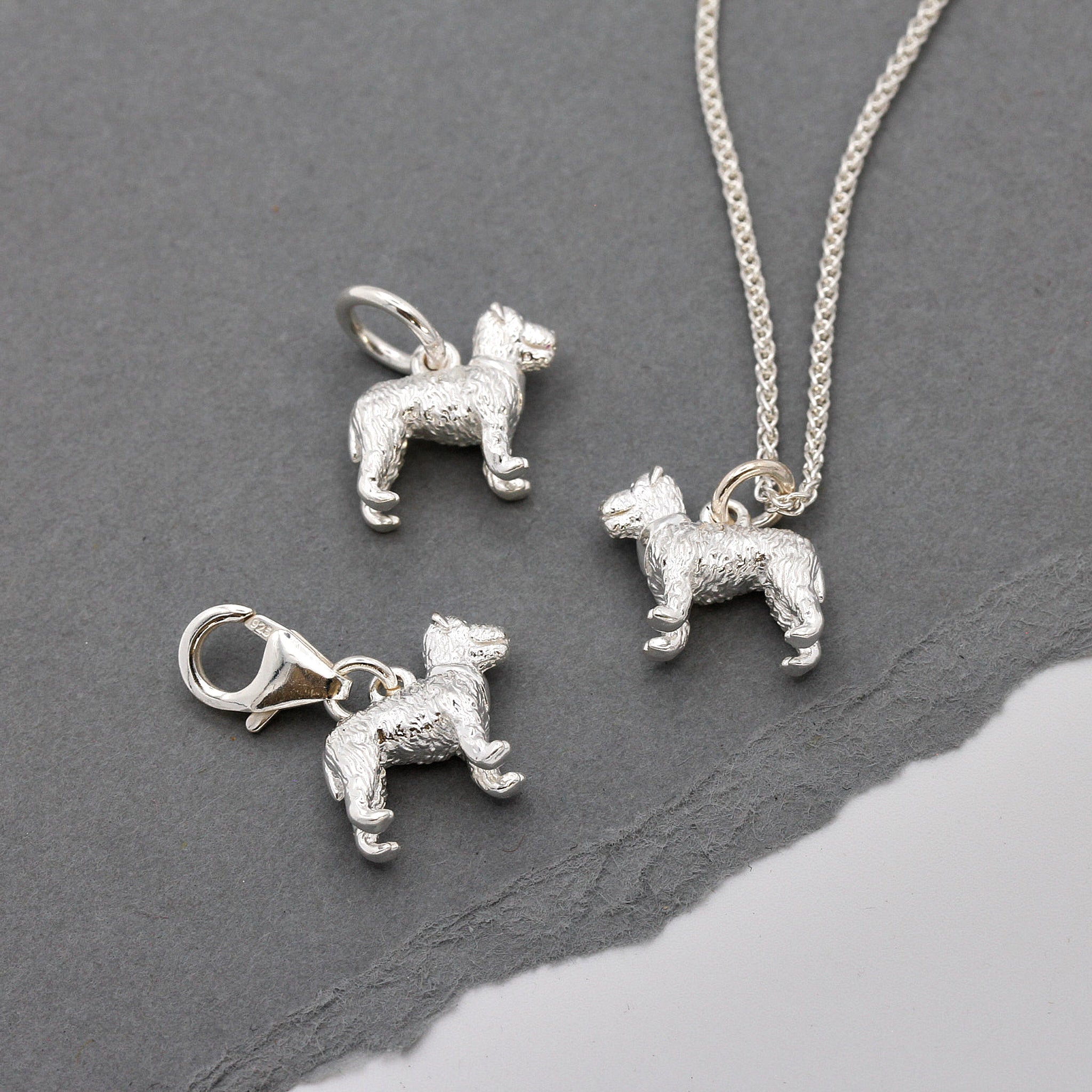Fox Terrier Silver Dog Charm