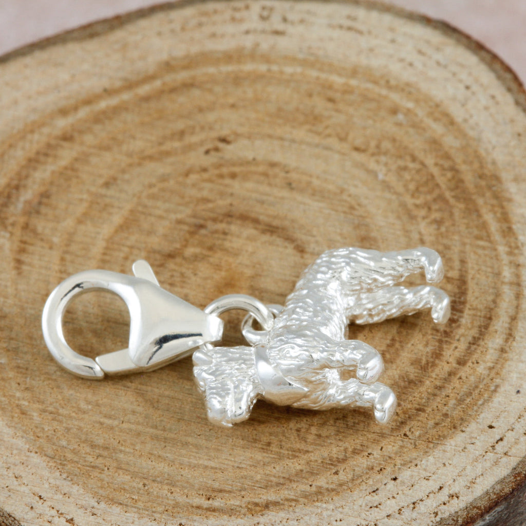 Fox Terrier Silver Dog Charm