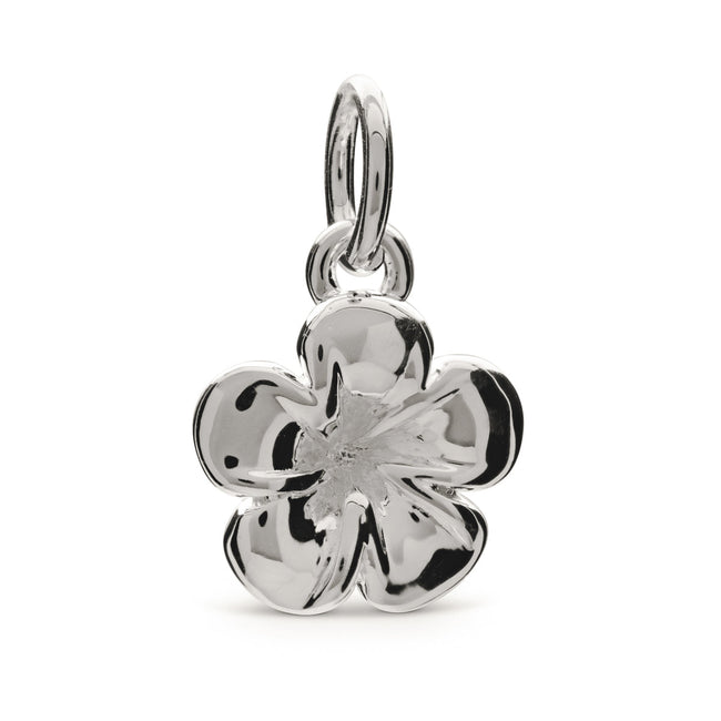 Frangipani Flower Silver Charm