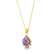 Purple Haze Teardrop Pendant Necklace