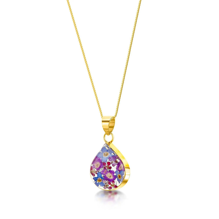 Purple Haze Teardrop Pendant Necklace