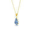 Forget-Me-Not Necklace Teardrop Pendant