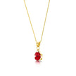 Poppy Teardrop Pendant Necklace