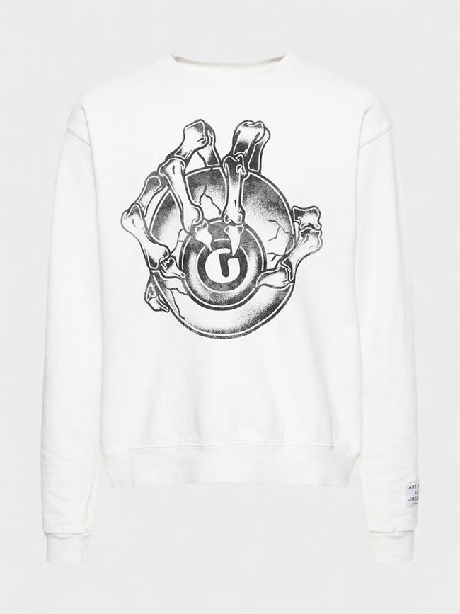G Ball Crewneck White
