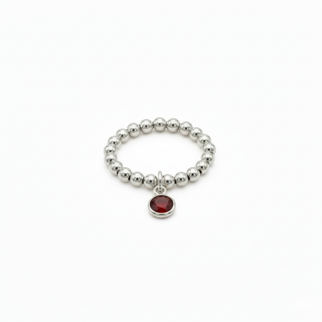 Garnet January Birthstone Ring