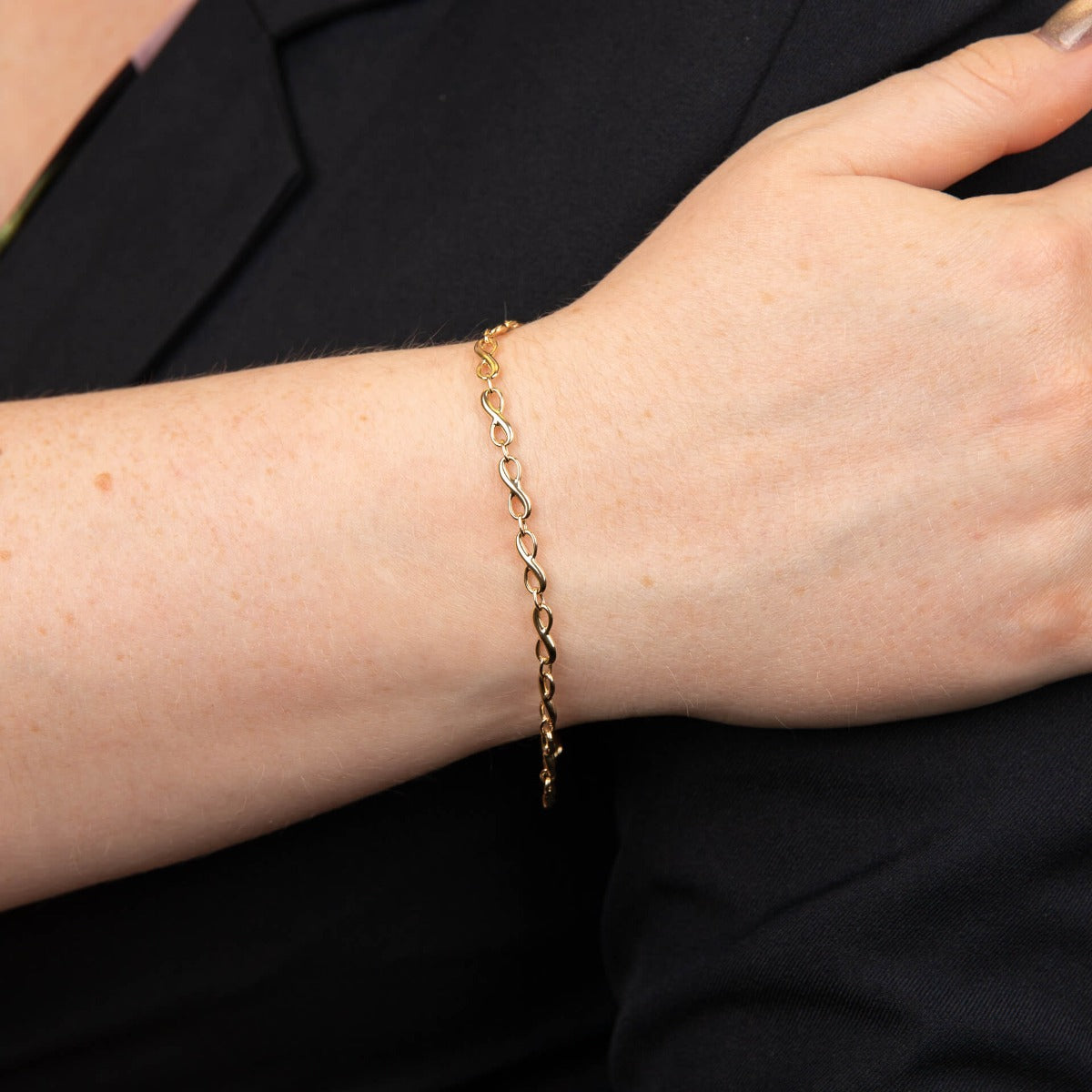 Elements Gold Infinity Tennisarmband