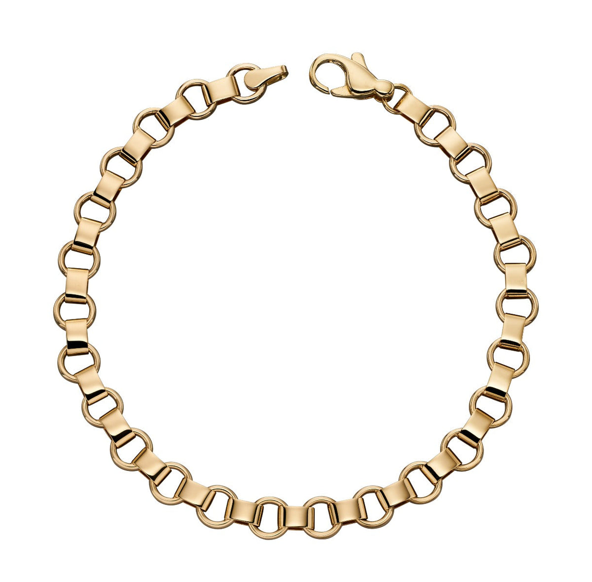 Elements Gold Kreismaschen-Armband